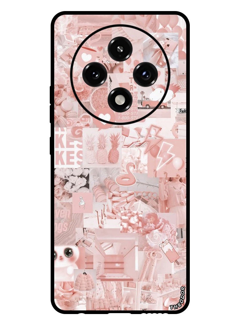 Theodor Protective Case Anti Scratch Shock Proof Bumper Cover For Oppo A3 Pro Pink Asthetic - Image 1