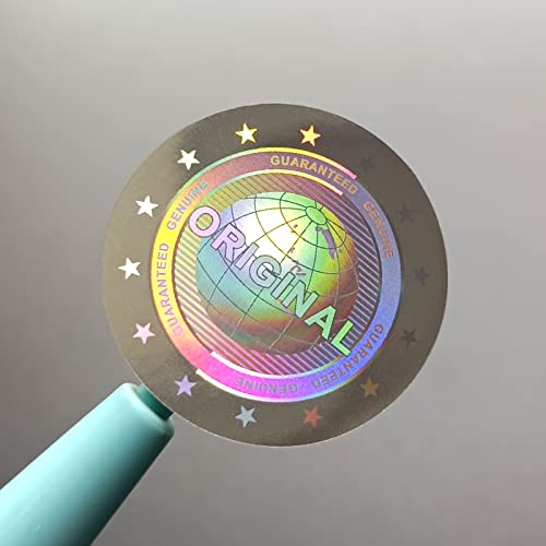 ILMBVM 180pcs Hologram Genuine Guaranteed and Original Stickers Tamper Proof Security Seal Warranty Void Labels(1 inch) (Silver) - Image 1
