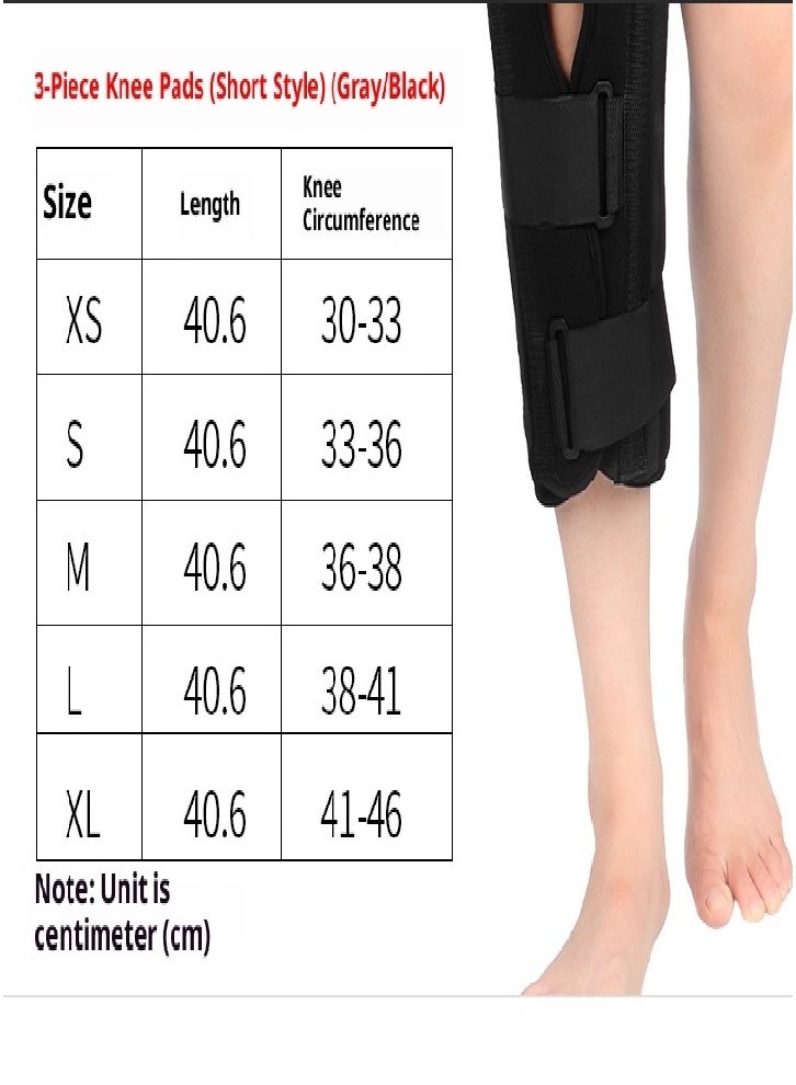 Knee Immobilizer - Full Leg Brace - Straight Knee Splint - Provides Comfortable, Rigid Support for Pre- and Post-Operative Knee Surgery, Injury, or Surgery Recovery (Black) - Image 3