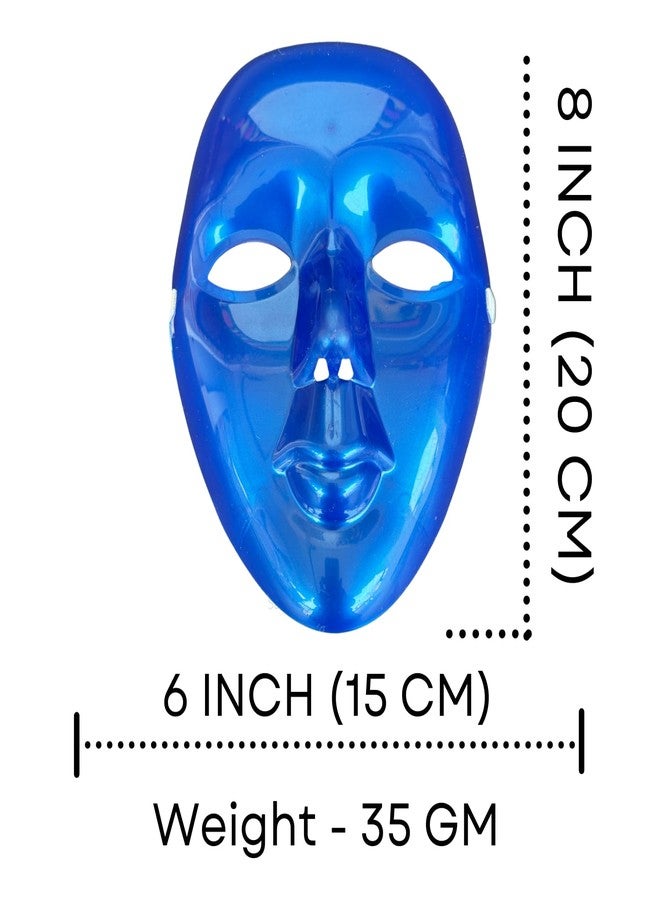 Salvus APP SOLUTIONS Colorful Protection: Holi Face Mask with Elastic - Celebrate Safely in Style with Festive Patterns, Comfortable Fit, and Reusable (Blue) - Image 2