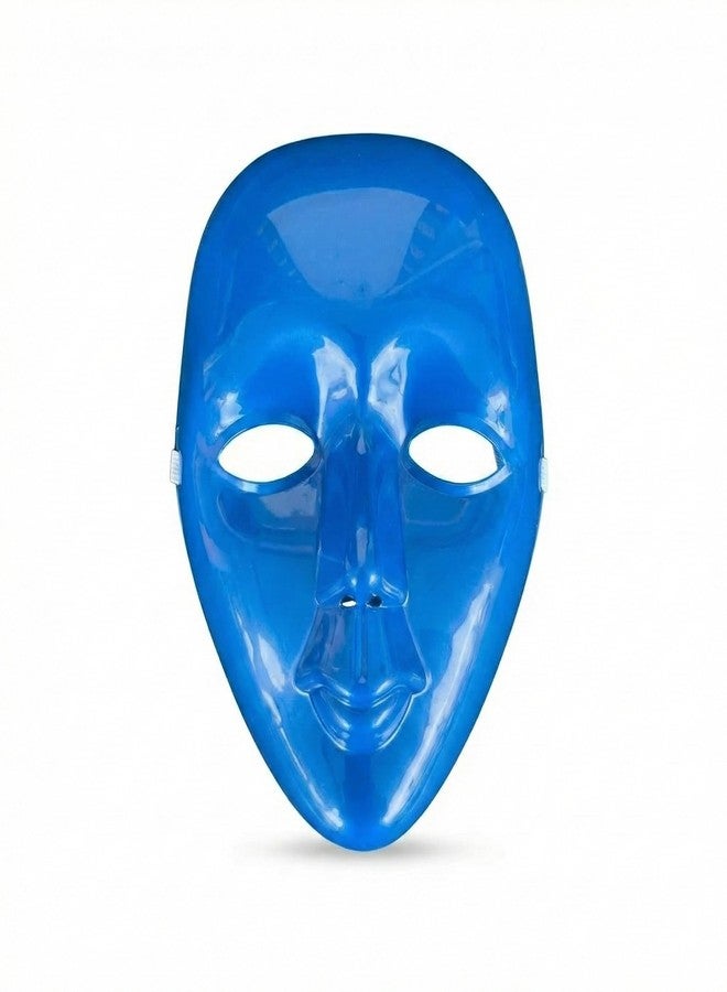 Salvus APP SOLUTIONS Colorful Protection: Holi Face Mask with Elastic - Celebrate Safely in Style with Festive Patterns, Comfortable Fit, and Reusable (Blue) - Image 1