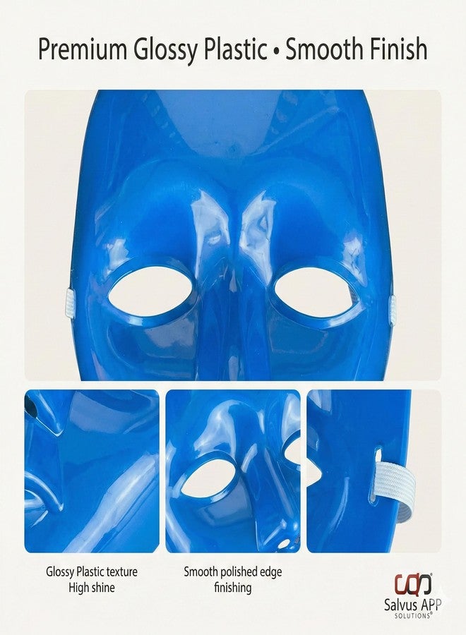 Salvus APP SOLUTIONS Colorful Protection: Holi Face Mask with Elastic - Celebrate Safely in Style with Festive Patterns, Comfortable Fit, and Reusable (Blue) - Image 5