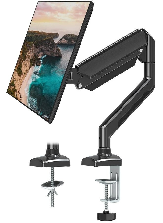 Single Monitor Wall Mount, Height Adjustable Pneumatic Extended Arm, Full Motion Articulating, Fits 17 to 32 inch Screen, Black, MOUNT-V001G - pzsku/ZD9FFE96B474EB0EE76EFZ/45/_/1736496841/68f05e4f-d909-4c88-9e72-247261a44302