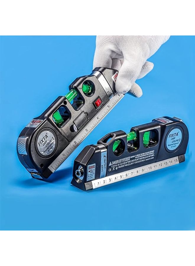 Black Multipurpose Laser Level Kit Cross Line Laser Tool Accurate Measure - Image 2