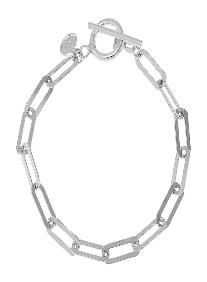 Silpada 'Let's Link' Toggle Chain Bracelet in Sterling Silver, 7.5" - Image 2