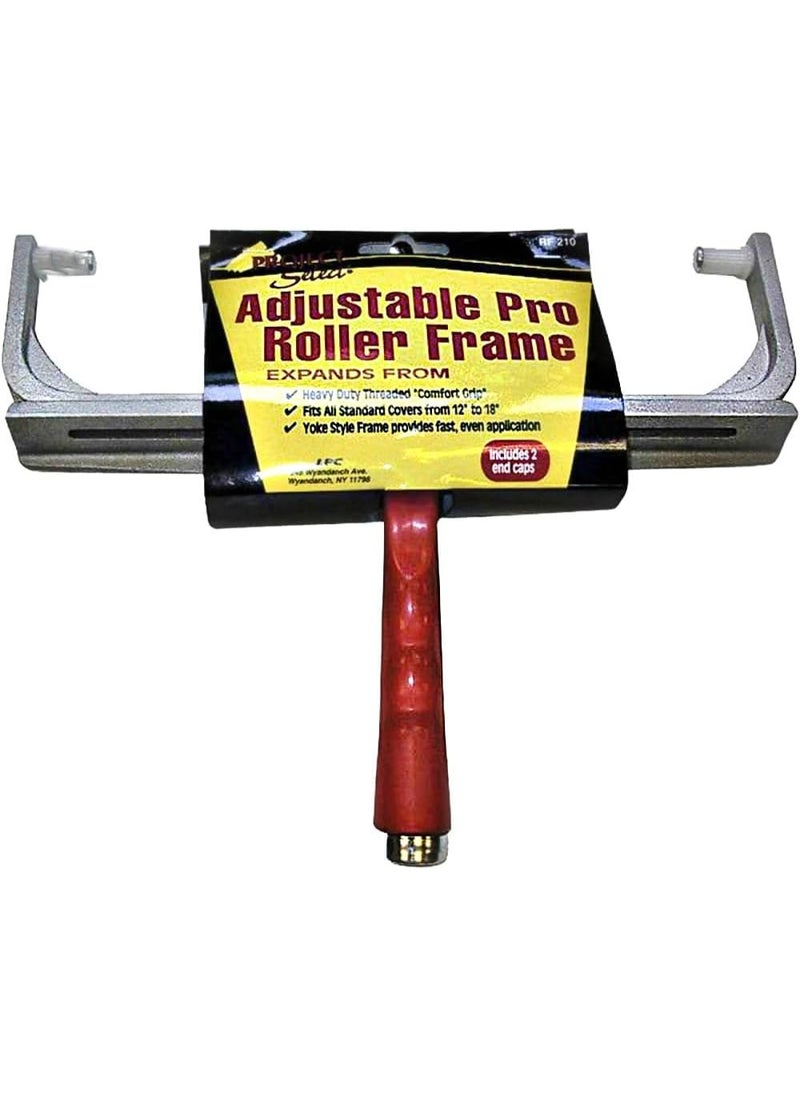 LINZER Linzer Products RF210 18" Paint Roller Frame, Adjustable 12" - 18", Red 