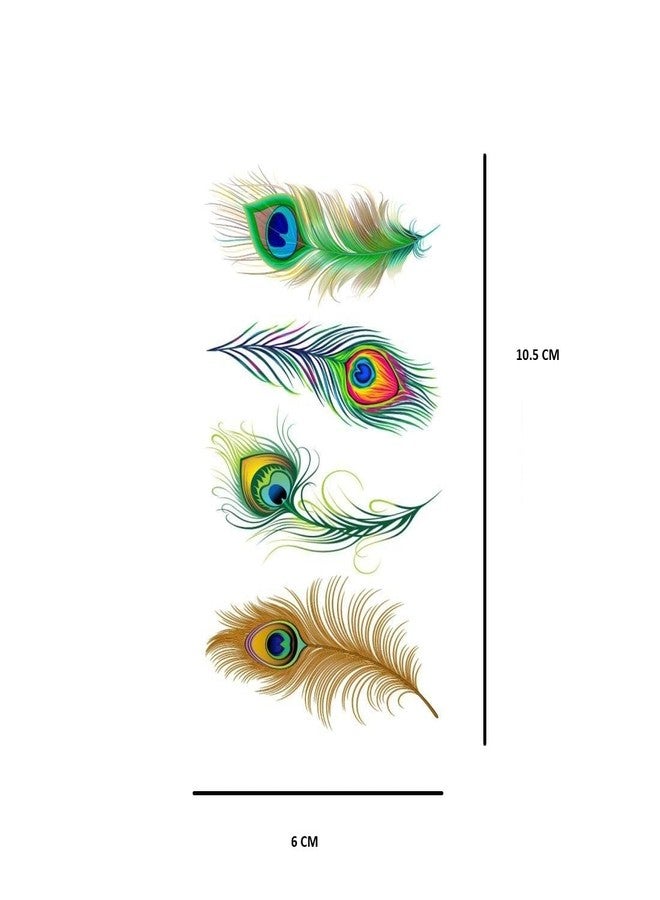 Decorative Peacock Feathers, Multicolour, Size 10.5 * 6cm - Image 2