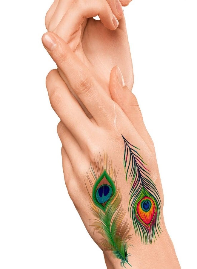 Decorative Peacock Feathers, Multicolour, Size 10.5 * 6cm - Image 3