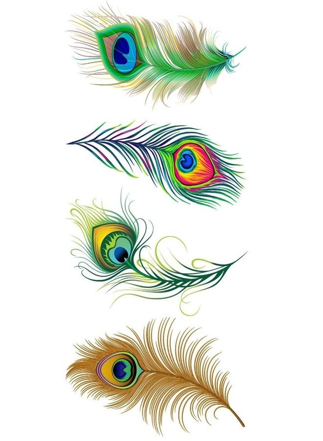 Decorative Peacock Feathers, Multicolour, Size 10.5 * 6cm - Image 1