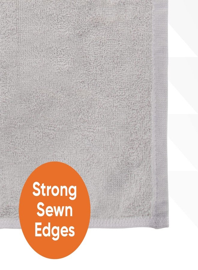 Superio Cotton Terry Washcloths Grey Towels 100% Cotton Cleaning Cloth 16" Rags Wash Clothes for Body and Face, Spa Towels, Multi Purpose (12, 16"x16") - Image 3
