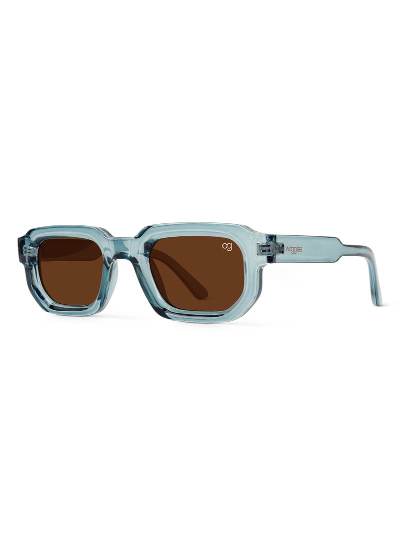 Woggles Designer Blue Square Sunglasses| Men &; Women| 100% Uv Protection - Image 5