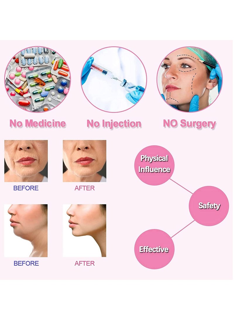 Double Chin Reducer, Face Slimming Strap, V-Shaped Mask Chin up Face Lifting Belt for Women and Men, Anti- Wrinkle Face Mask, Lifting Bandage for Saggy Face Skin Reusable Mask Facial Slimming