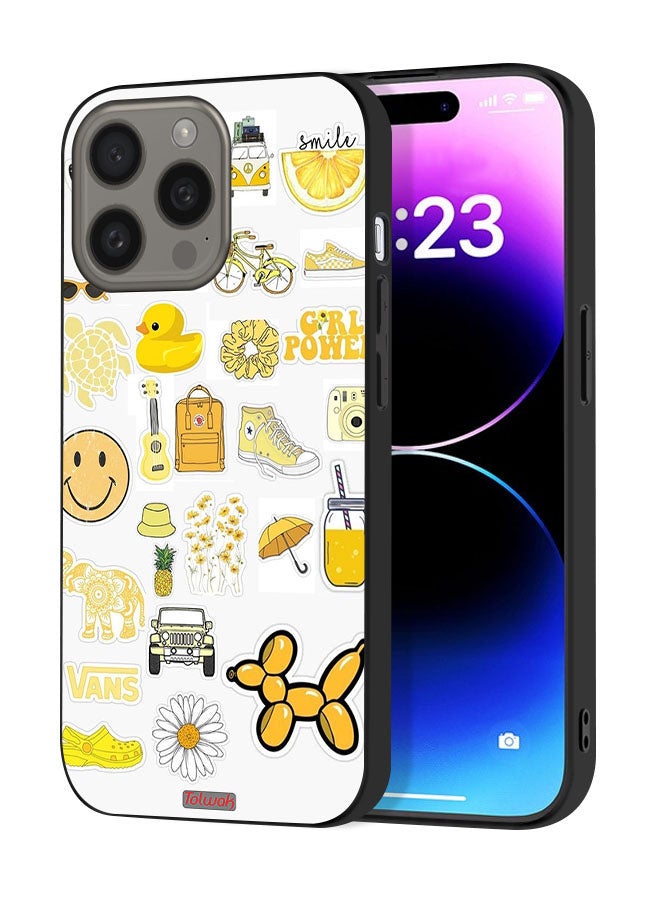 Tolwak Apple iPhone 15 Pro Max Protective Case Cover Girly Tags - Image 1