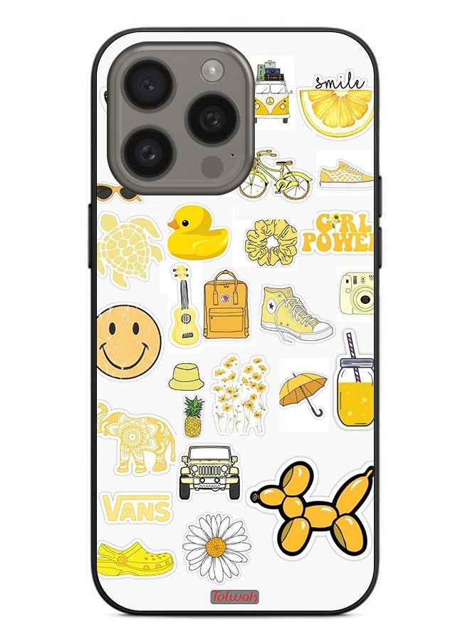 Tolwak Apple iPhone 15 Pro Max Protective Case Cover Girly Tags - Image 2