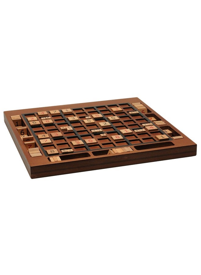 وي جيمز لوحة سودوكو خشبية مع فتحات تخزين بلون متوسط - 11.5 بوصة - Image 4