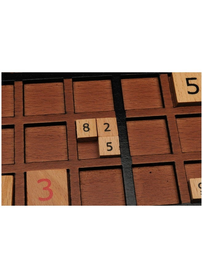 وي جيمز لوحة سودوكو خشبية مع فتحات تخزين بلون متوسط - 11.5 بوصة - Image 2