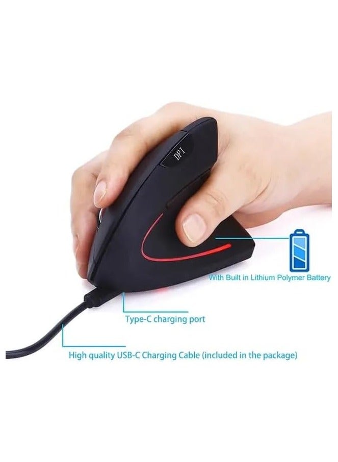 2.4G ماوس USB لاسلكي قابل لإعادة الشحن مريح  - Image 4