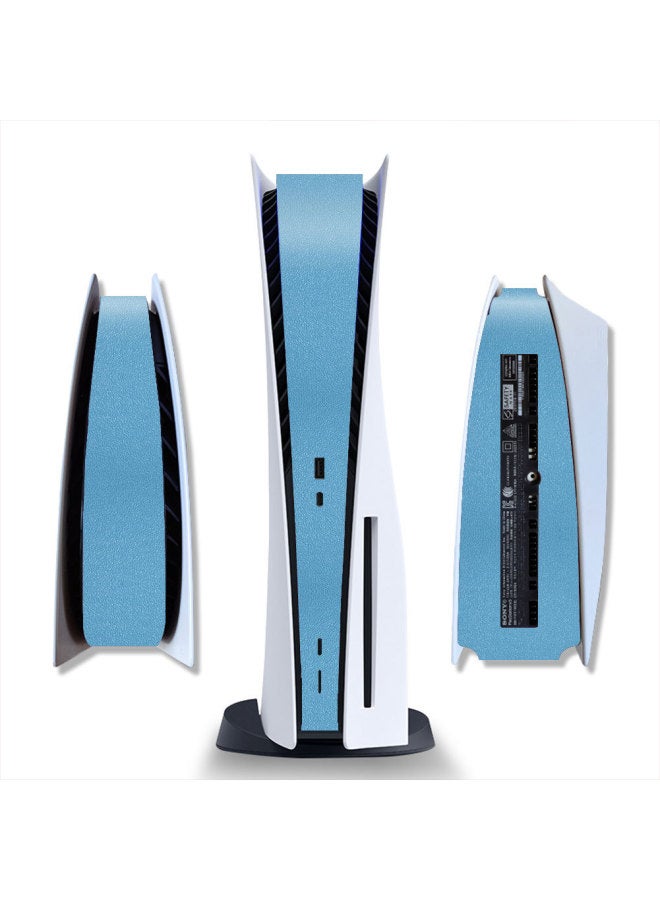 General PS5 Middle Bar All-inclusive Sticker Ps5 Side All-inclusive Film PS5 Middle Carbon Fiber All-inclusive Sticker-Color:PS5SDQB-frosted Green Leather Stickers  - Image 4