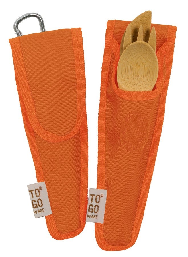 To-Go Ware TO GO WARE Kids Repeat Bamboo Utensil Set - Orange (Orange), 1 EA - Image 3