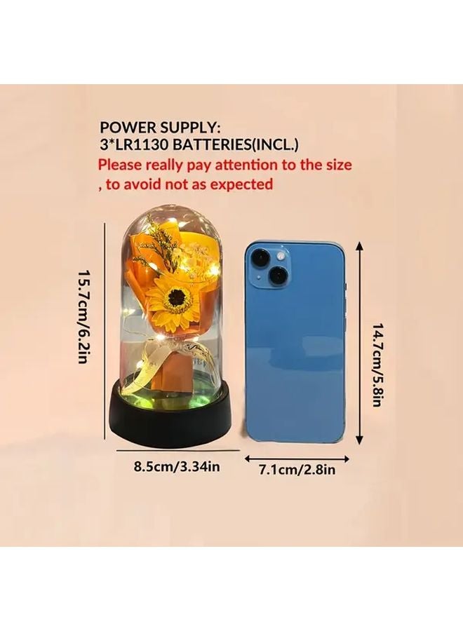 Red Rose Eternal Flower Bouquet Gift For Mother Wife Birthday Anniversary - Image 4