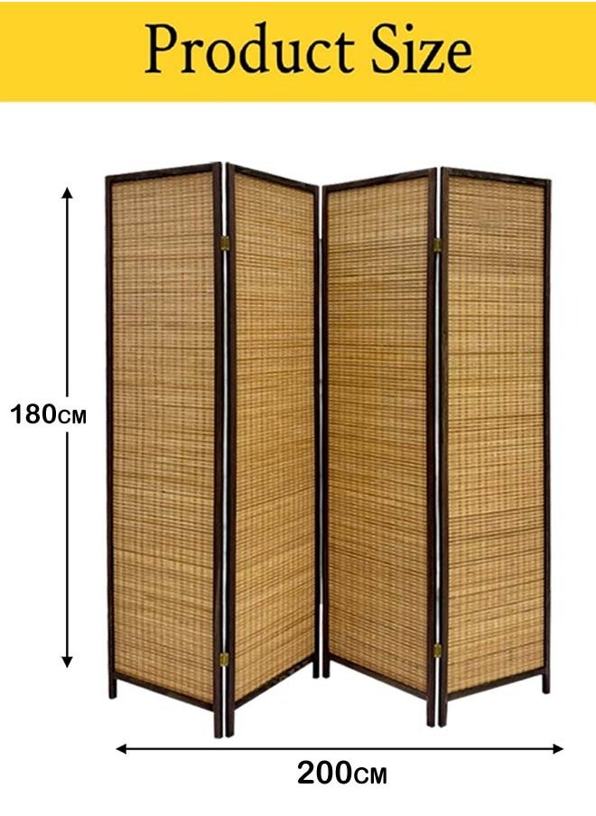 Generic - Room Dividers 4 Panel Room Partition, Foldable Freestanding - Image 1