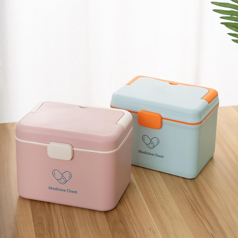 Sakar Plastic Rectangular Medicine Box||Medical Box||First aid Box||Multi Purpose Storage Box with Handle||Medicine Organizer Storage Box||Plastic Emergency Cabinet Organizer(Pack of 1)(Multicolor). - Image 5