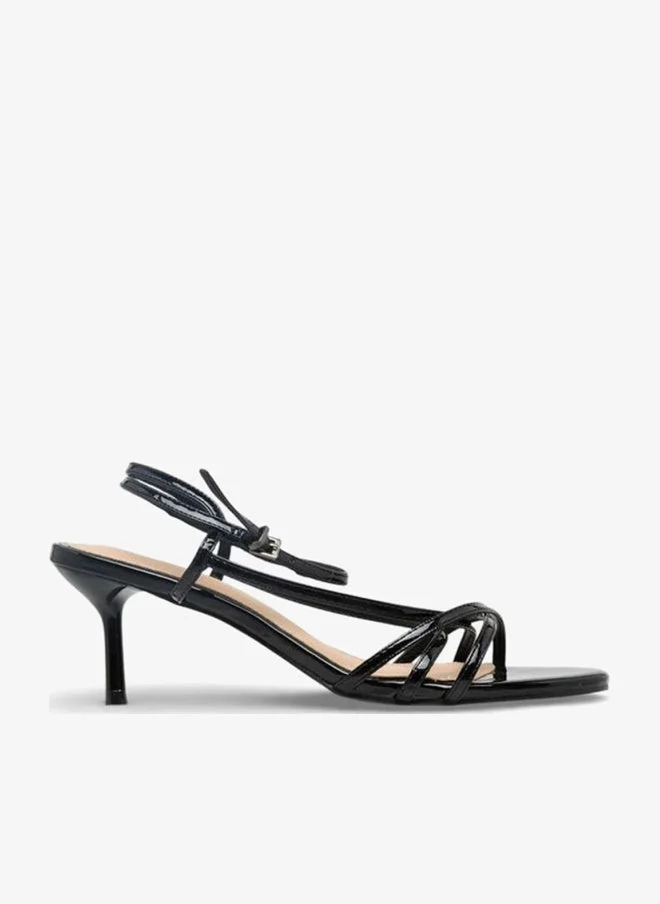 Flora Bella By Shoexpress BLACK Women Buckle Closure Strap Sandals for Women | Best Price UAE