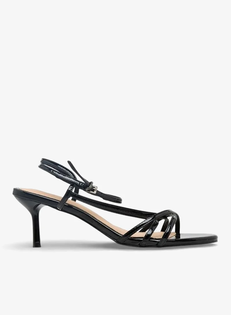 Flora Bella By Shoexpress BLACK Women Buckle Closure Strap Sandals for Women | Best Price UAE