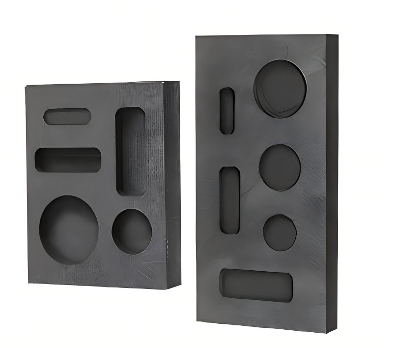 HOMOMSAE 2 Piece MINI Graphite Molds for Casting Gold Silver Aluminum Copper Brass, HOMOMSAE Small High-Purity DIY Metal Ornaments Melting Refining - Image 1