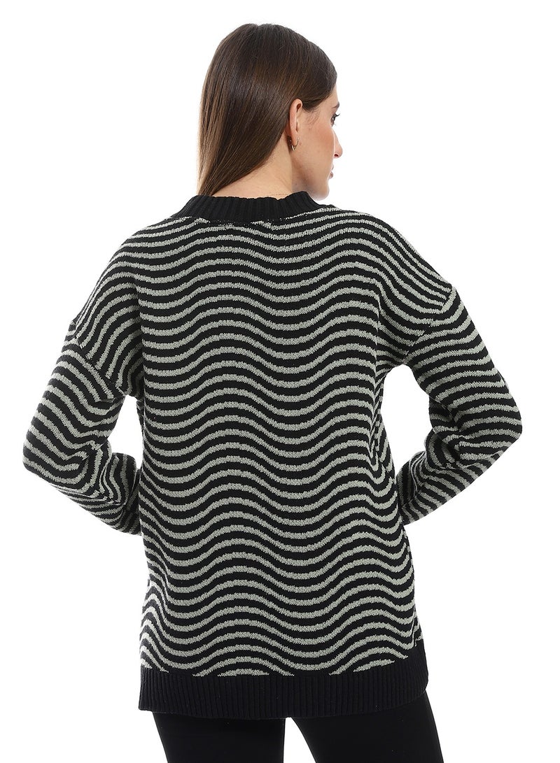 Caesar Women Wool Pullover With Round Neck - Image 4