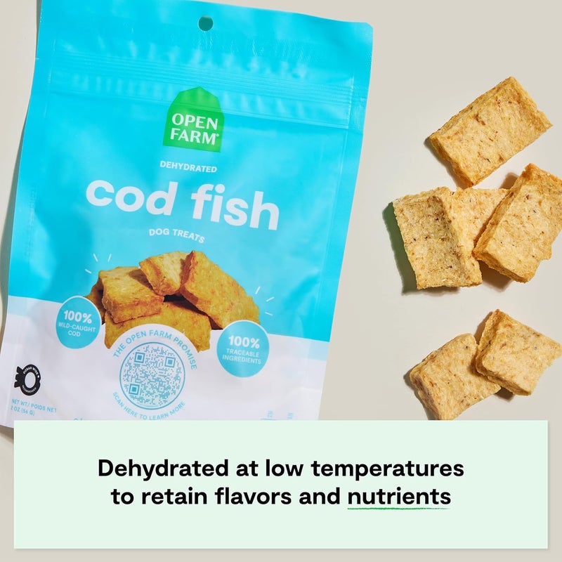 Open Farm Dehydrated Cod Fish Dog Treats - 2 oz 56 g - Image 3