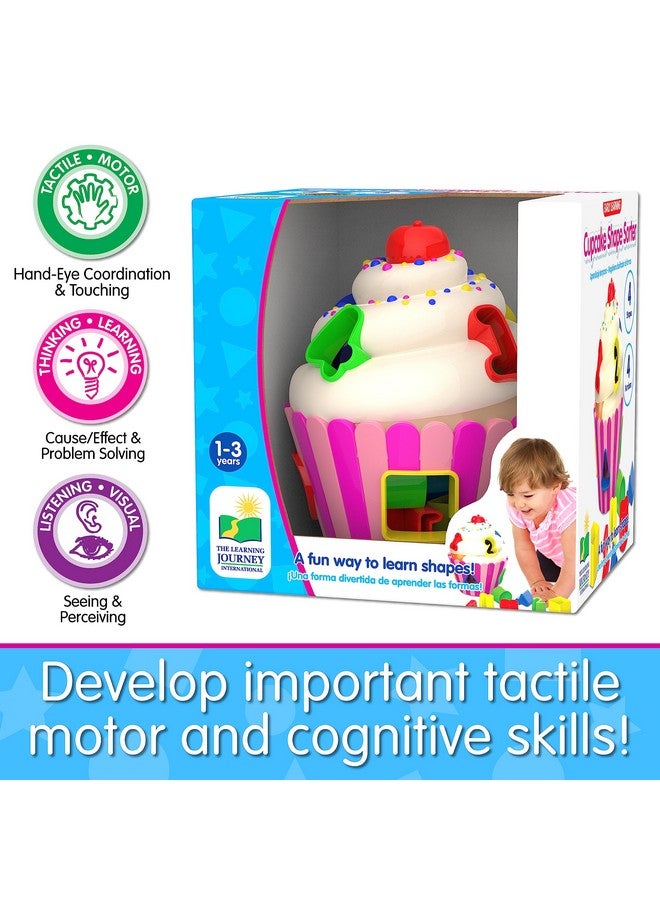 ذا ليرننغ جورني رحلة التعلم - التعلم المبكر - لعبة فرز أشكال الكب كيك - لعبة فرز الأشكال للأطفال الصغار من عمر 12 شهرًا فما فوق - ألعاب حائزة على جوائز - Image 5