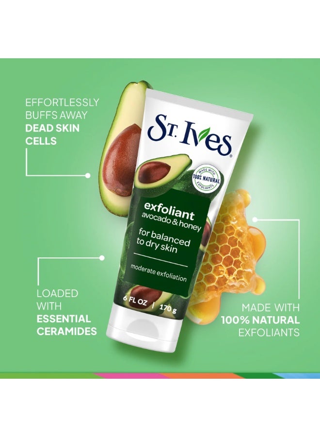 St. lves Soft Skin Avocado & Honey Scrub 170g - Image 2