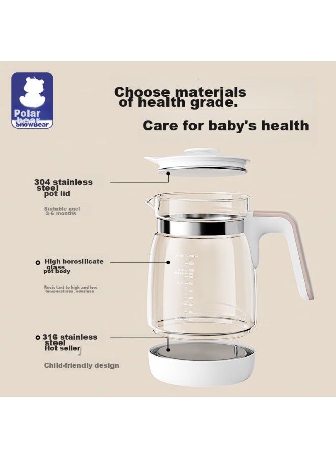 Snow Bear Snowbear Constant Temperature Kettle, Baby Formula Maker, Bottle Warmer, Milk Powder Maker, Hot Water Kettle, Milk Warmer, 1.2l Water Boiler, 0857 - Image 2