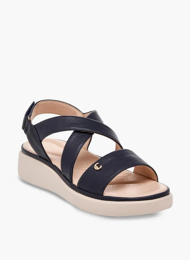Le Confort Women Textured Cross Strap Sandals