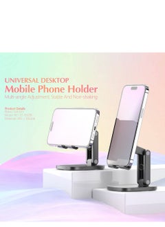 Smart Foldable Tabletop Mobile Stand for Table and Bed & Office use Height Adjustable Universal Phone Holder for All Smartphones & Tablet Black - pzsku/ZDA0124DF7CAD78EF5B94Z/45/_/1716625317/865ad0bd-8492-4b1b-b7ad-8699528bc7dc