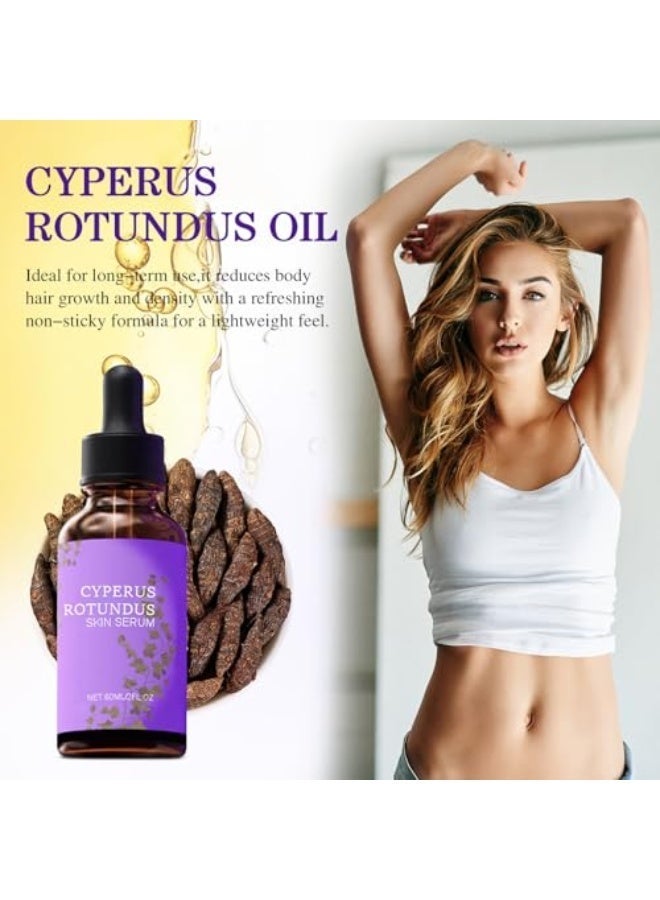  اوساورا زيت سيبيروس روتوندوس، سيروم سيبرغلو - سيروم للبشرة من سيبيروس روتوندوس، زيت مرطب طبيعي عضوي مهدئ للجسم، يقلل من نمو الشعر في الجسم لجميع أنواع البشرة، قطعة واحدة. - Image 3