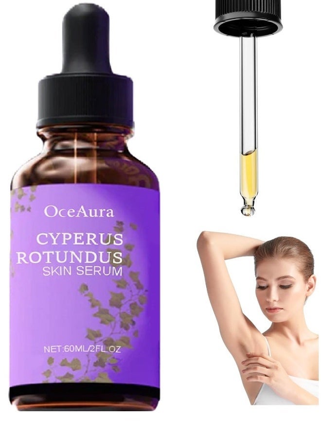  اوساورا زيت سيبيروس روتوندوس، سيروم سيبرغلو - سيروم للبشرة من سيبيروس روتوندوس، زيت مرطب طبيعي عضوي مهدئ للجسم، يقلل من نمو الشعر في الجسم لجميع أنواع البشرة، قطعة واحدة. - Image 1