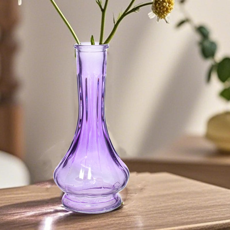 Eleganttime Bud Vases for Flowers,Glass Colored Bud Vase in Bulk Set of 10,Small Vintage Vase Bottle for Wedding Decorations,Garden and Home Decor,Centerpieces,Colorful Mexican DÃ©cor - Image 2
