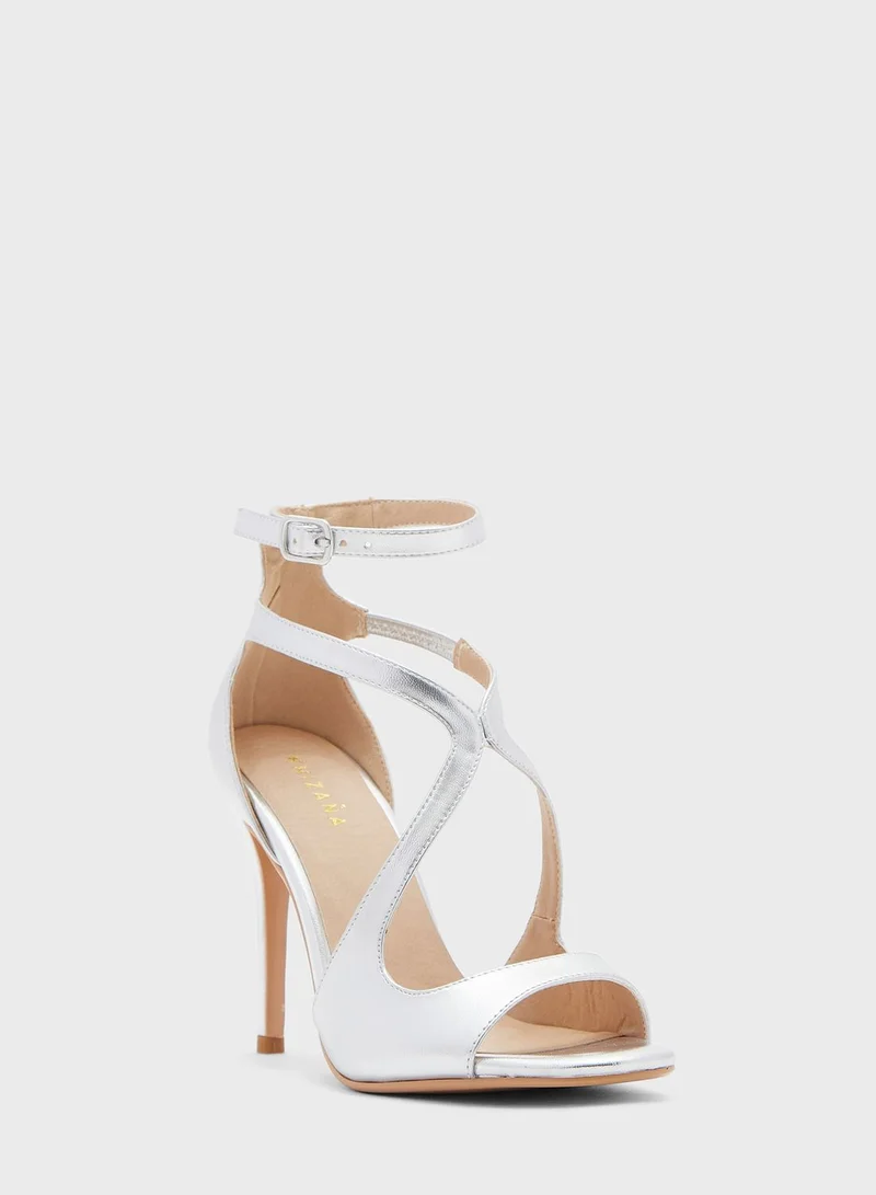 Khizana Curved Strap Ankle Strap Sandal