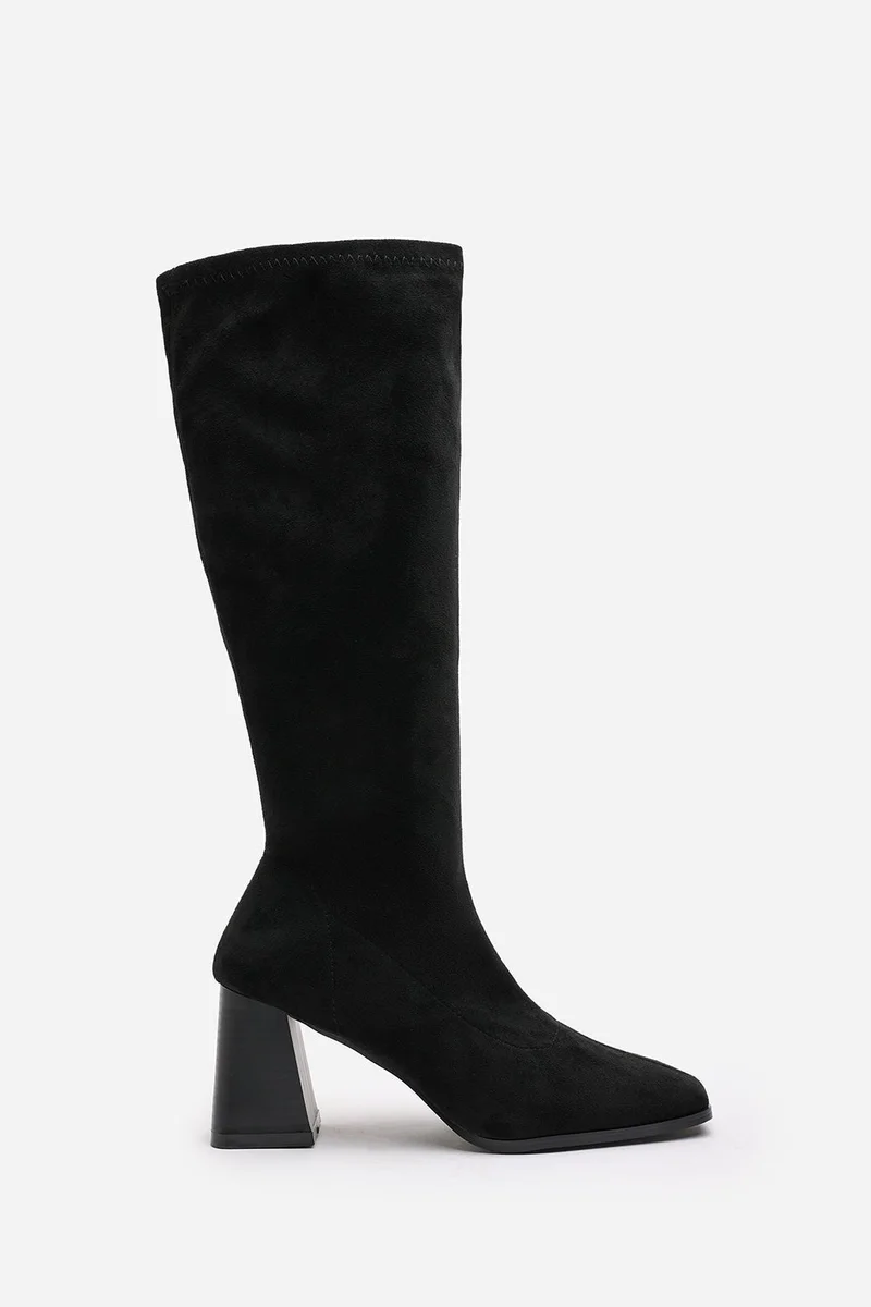 ويرز ذات فروم 'Yasmine' Stretch Calf Suede Block Heel Boots