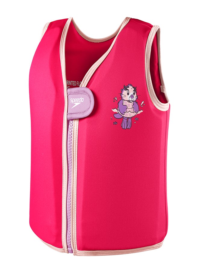 speedo - Kids' Learn to Swim Character Printed Float Vest Pink - Image 1