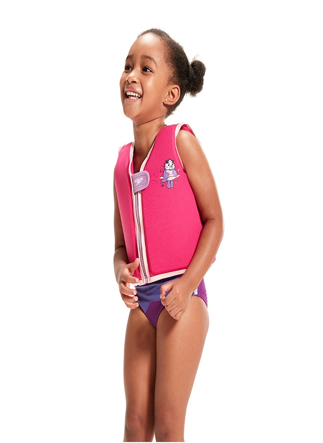 speedo - Kids' Learn to Swim Character Printed Float Vest Pink - Image 1