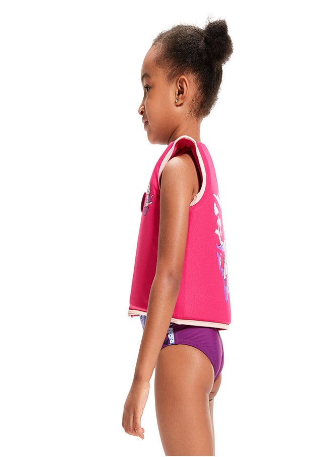 speedo - Kids' Learn to Swim Character Printed Float Vest Pink - Image 1
