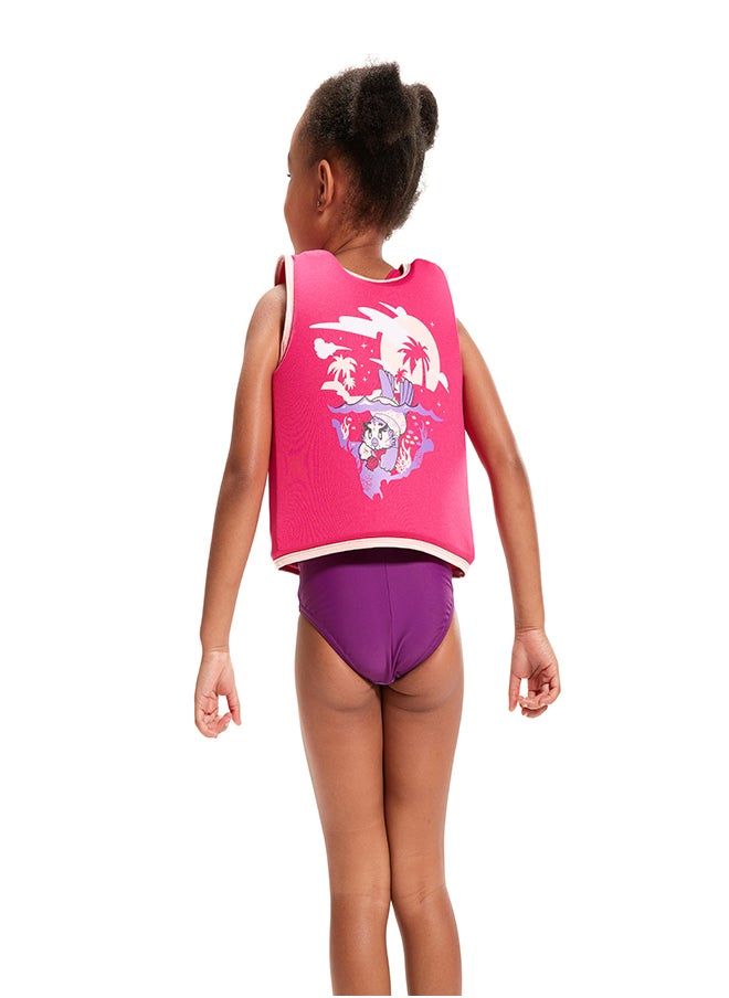 speedo - Kids' Learn to Swim Character Printed Float Vest Pink - Image 1