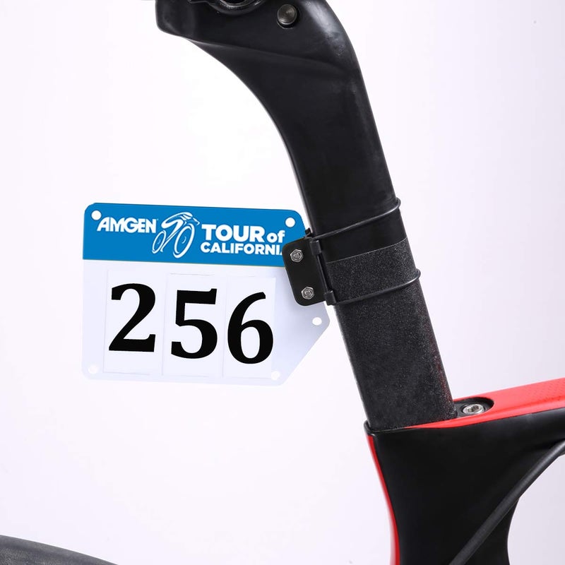 Panmout Best Tek Bike Racing Number Plate and Bike Racing Number Plate Mount, Race Number Plate and Cycling Number Holder - Image 1