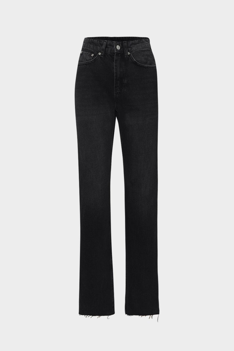 Açelya Okcu AÇELYAOKCU High Waist Straight Leg Short Leg Seamless Jeans  - Image 1