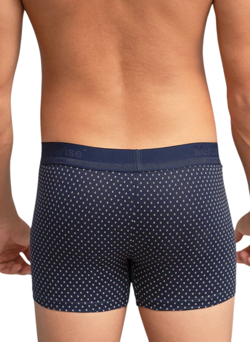 COTTONIL Mercerise Printed Navy Blue Boxer Underwear For Men  - Image 3