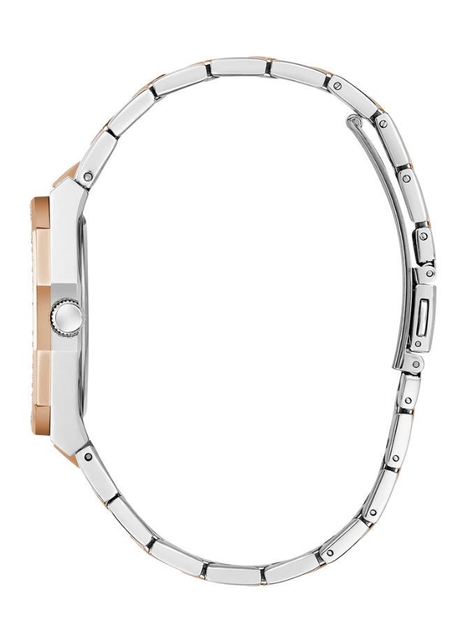 Guess Women’s Watch | Two-Tone Stainless Steel with White Dial – Recycled Steel Case - Image 3