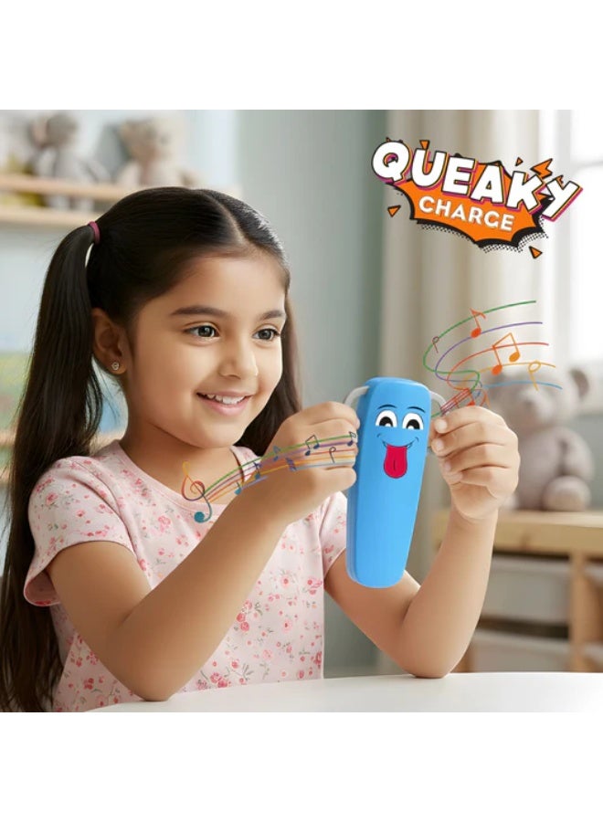 بليكس لعبة بليكس كويكي تشارج - لعبة تعليمية قابلة لإعادة الشحن للأطفال، مجموعة علوم الدوائر الإلكترونية، لعبة تجارب الإحساس الموسيقي والتوصيل، هدية تعليمية للأولاد والبنات من سن 5 إلى 9 سنوات فما فوق (أزرق) - Image 4